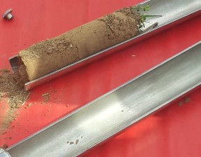 exemplarisch ein Bodenkern, gezogen mit einem Split-Core-Sampler